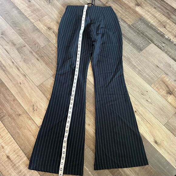 Princess Polly black stiped trousers size 4 - Picture 3 of 11